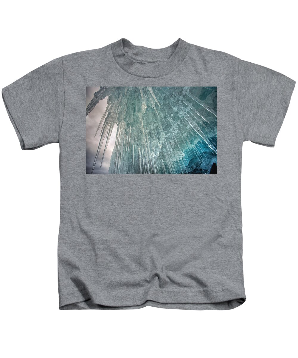 Blue Hour Kids T-Shirt featuring the photograph Tofte Oce Formations VI by Jakub Sisak