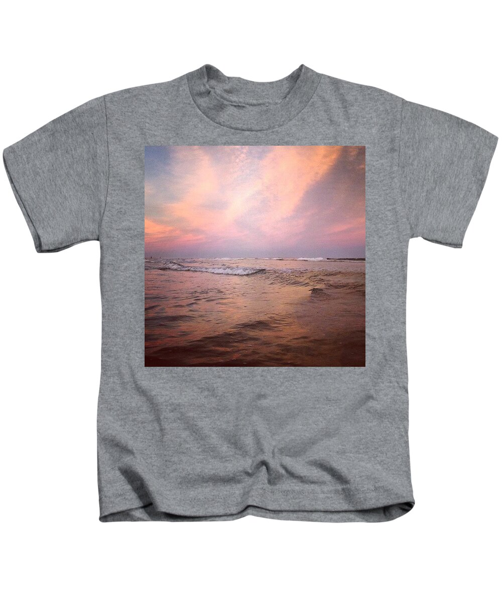  Kids T-Shirt featuring the photograph Tonight. The Air Is Fresh, The Ocean by Katie Cupcakes