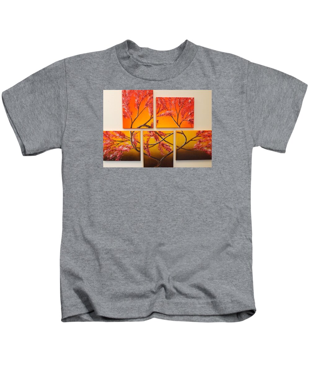 Tree Of Infinite Love Kids T-Shirt featuring the painting Tree of Infinite Love by Darren Robinson
