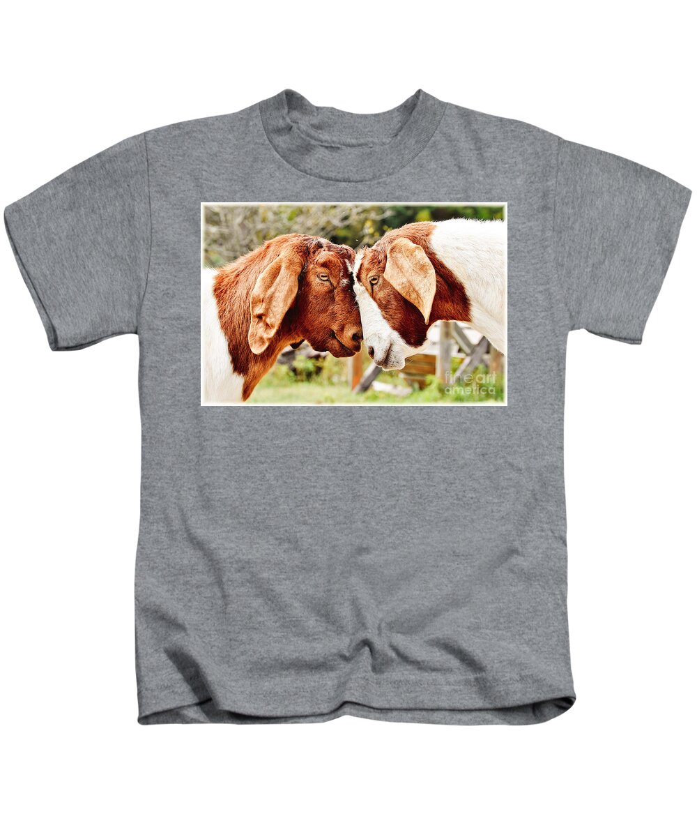 Animals Kids T-Shirt featuring the photograph Two heads are better than one by Cheryl Baxter