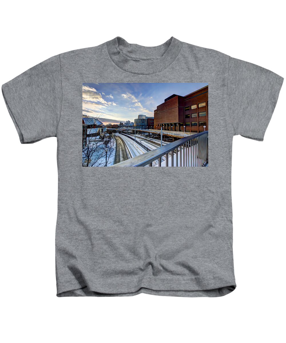 University Of Minnesota Kids T-Shirt featuring the photograph University of Minnesota by Amanda Stadther