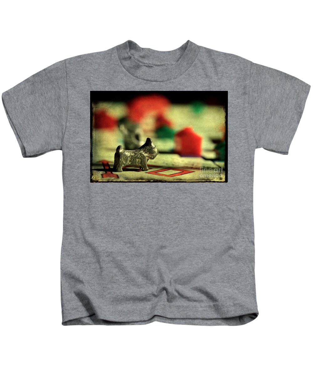 Monopoly Game Kids T-Shirt featuring the photograph Vintage Monopoly by Michael Eingle