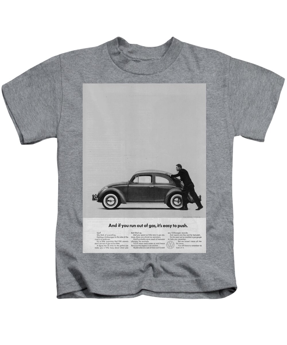 VW Advert 1962 - And if you run out gas it's easy to push T- Shirt by Georgia Fowler - Pixels