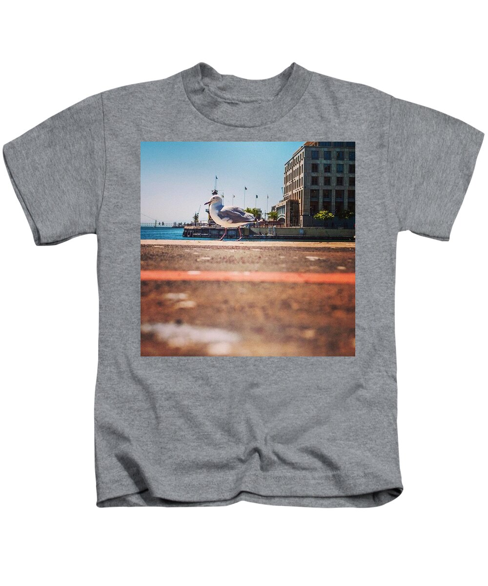 Southafrica Kids T-Shirt featuring the photograph Walk The Line by Aleck Cartwright