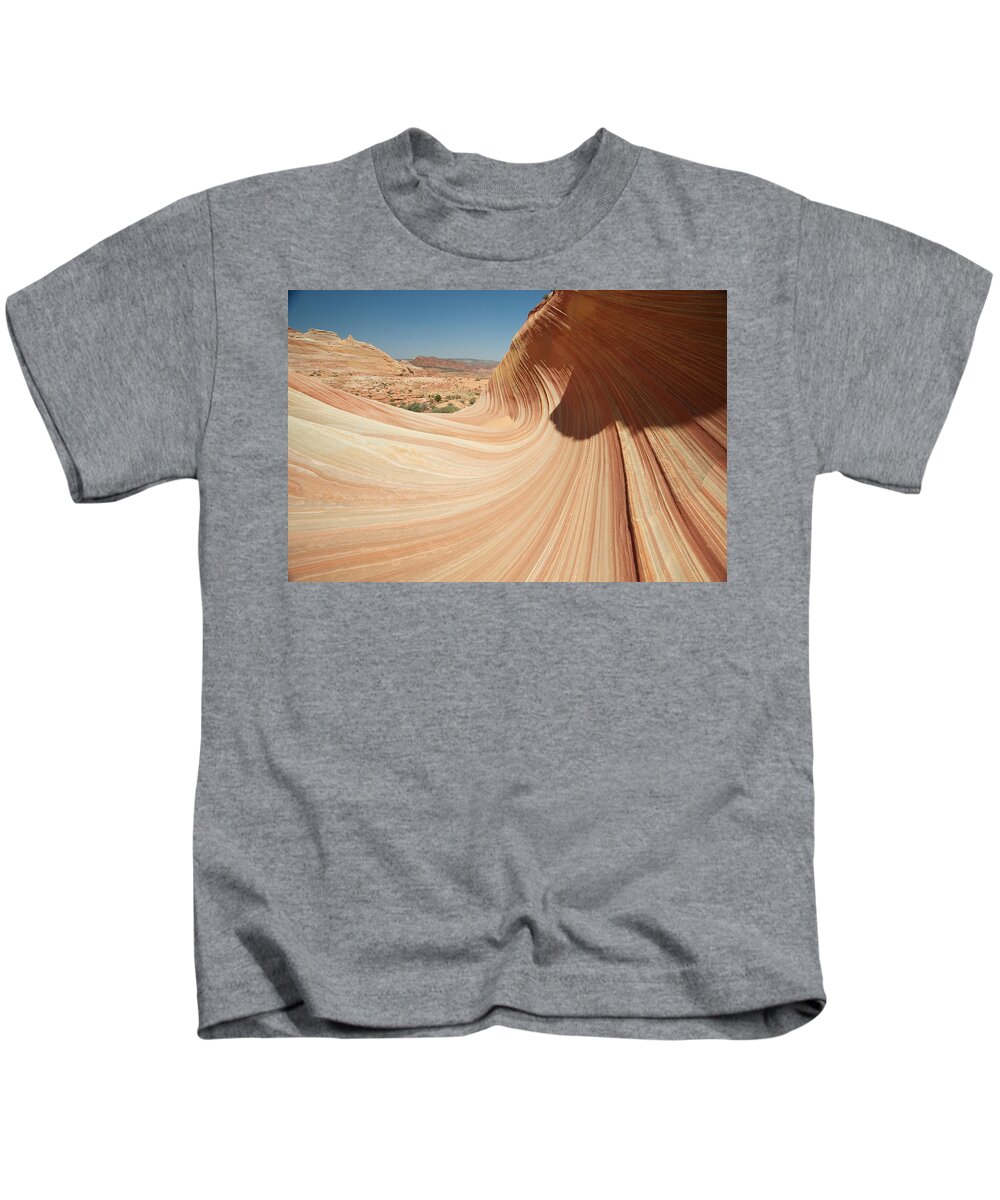 Photograph Kids T-Shirt featuring the photograph Waves of Stone by Richard Gehlbach