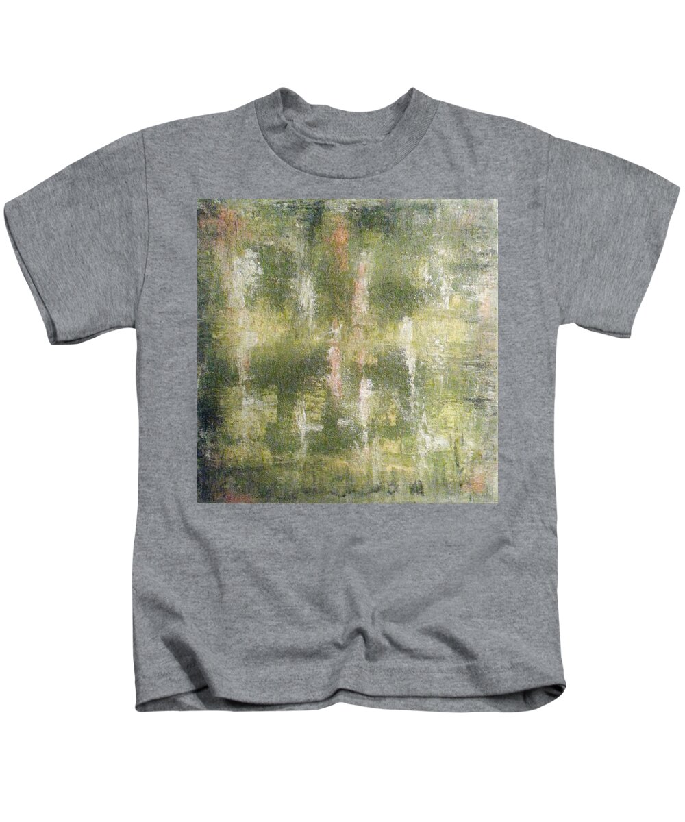 Abstract Painting Kids T-Shirt featuring the painting Y - liesi by KUNST MIT HERZ Art with heart