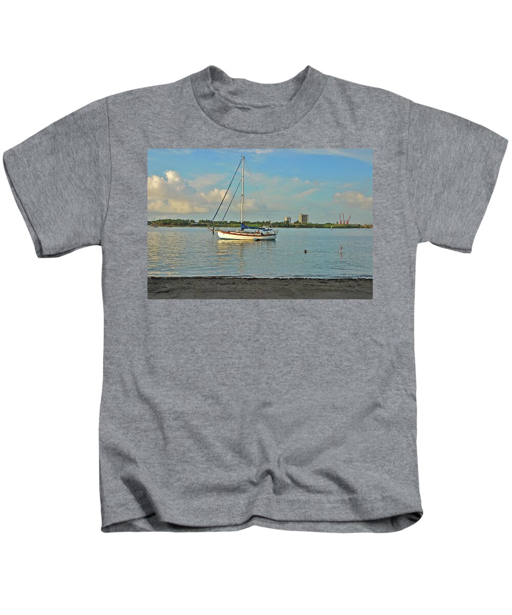  Phil Foster Park Kids T-Shirt featuring the photograph 51- Phil Foster Park-Singer Island by Joseph Keane