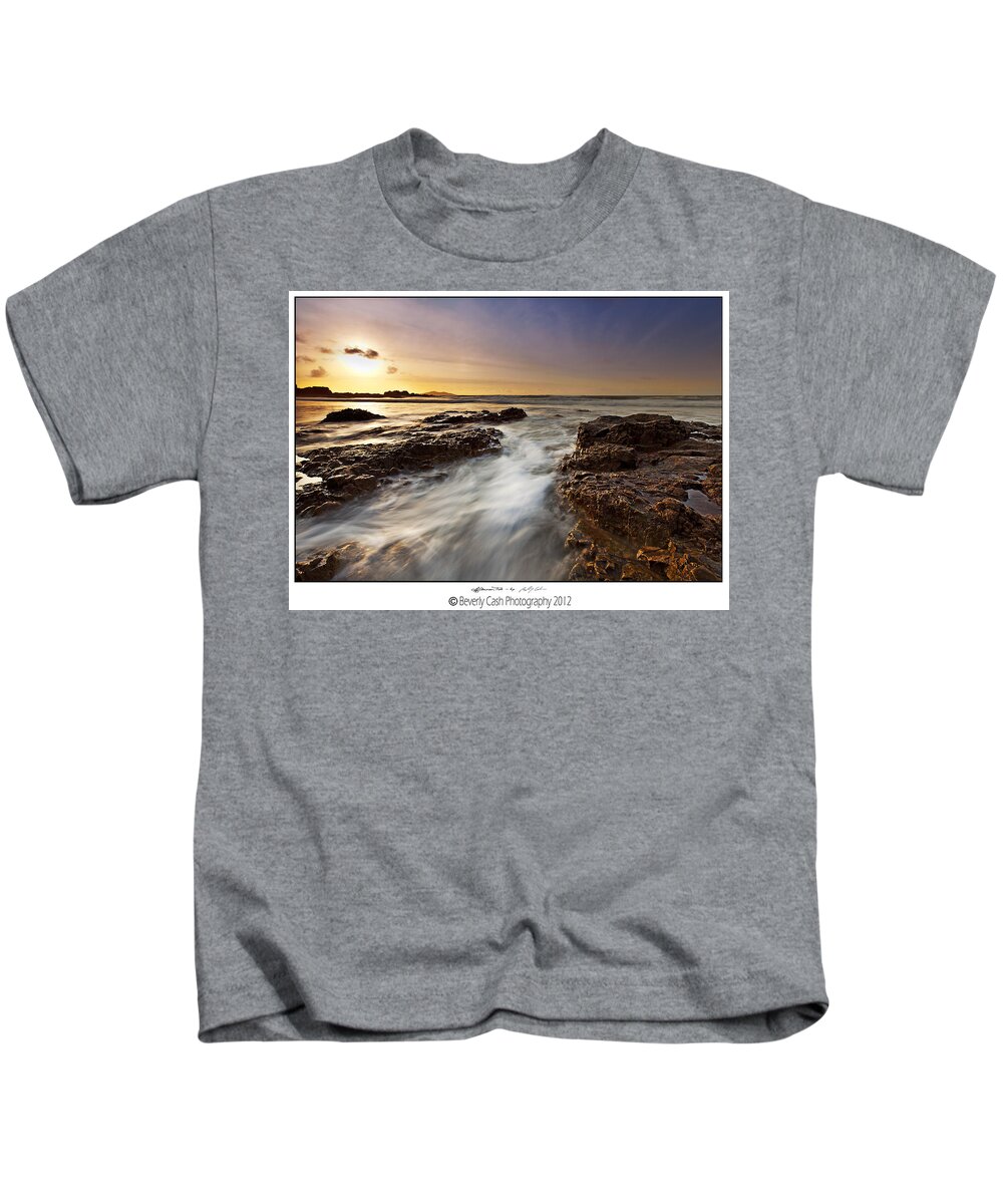 Sunset Kids T-Shirt featuring the photograph Afternoon Tide by B Cash