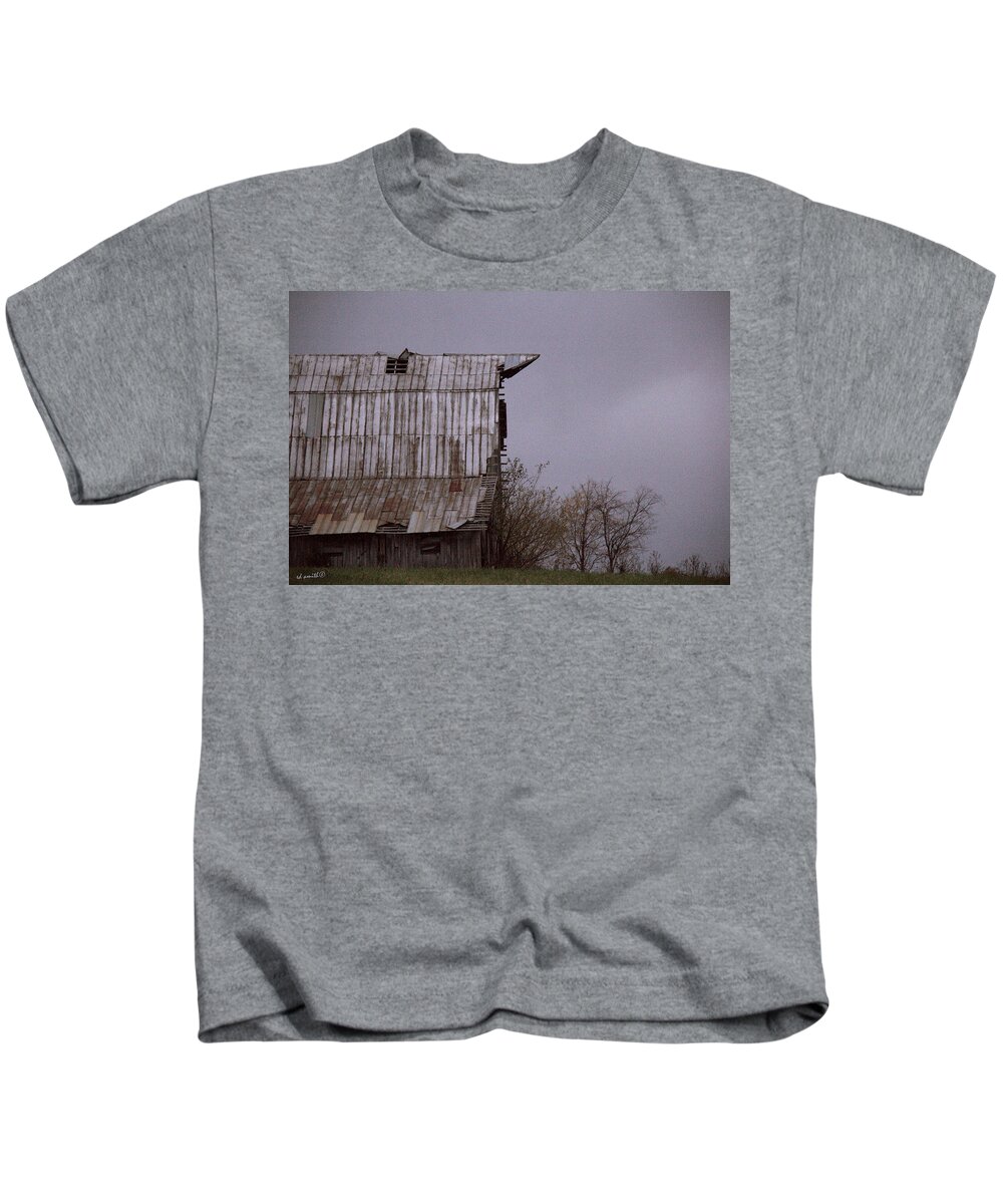 An American Pointer Kids T-Shirt featuring the photograph An American Pointer by Edward Smith