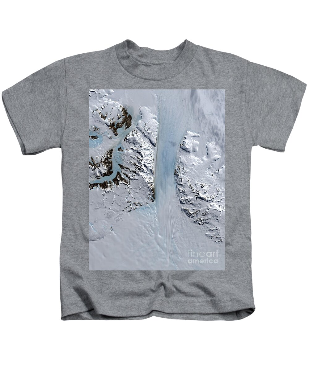 Antarctica Kids T-Shirt featuring the photograph Byrd Glacier by Nasa