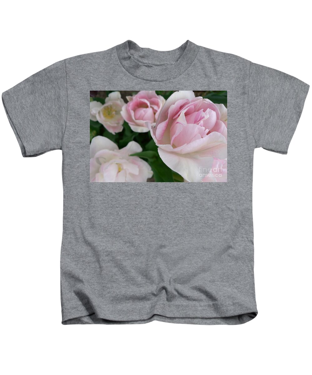 Double Kids T-Shirt featuring the photograph Double Pink by Laurel Best