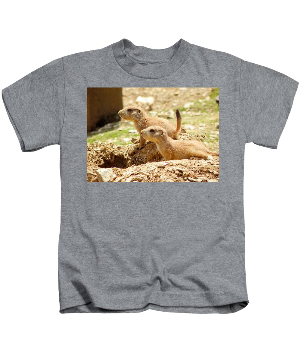 Prairie Dog Kids T-Shirt featuring the photograph Go West Young Man by Trish Tritz