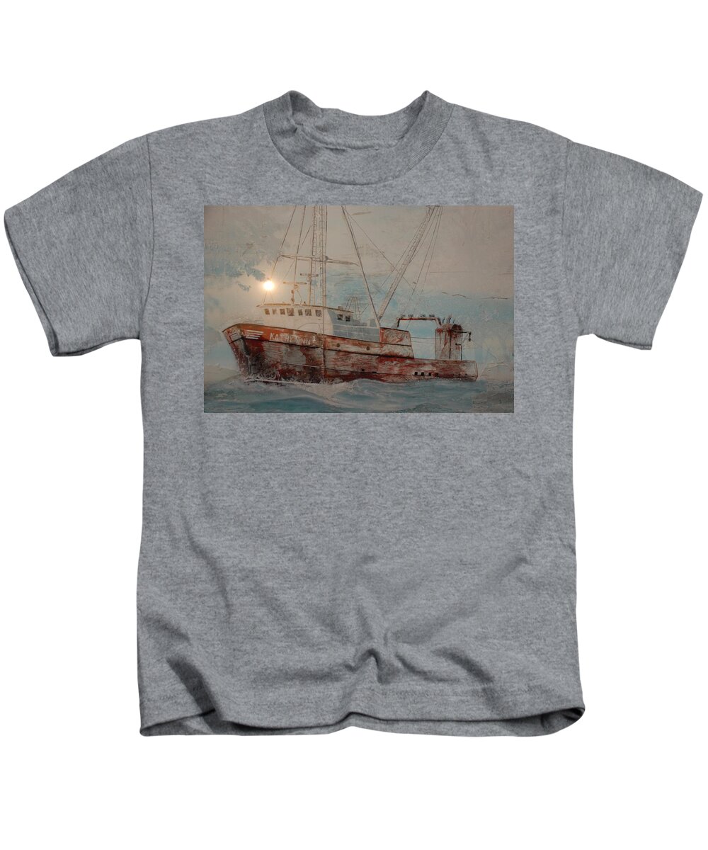 Lost Kids T-Shirt featuring the photograph Lost At Sea by Jim Cook