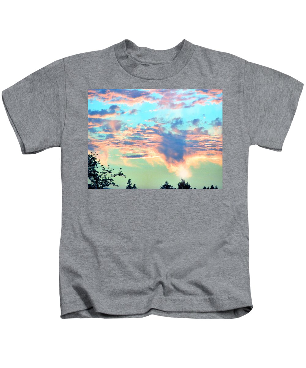 Sunset Kids T-Shirt featuring the photograph Parrish Sunset by Rory Siegel