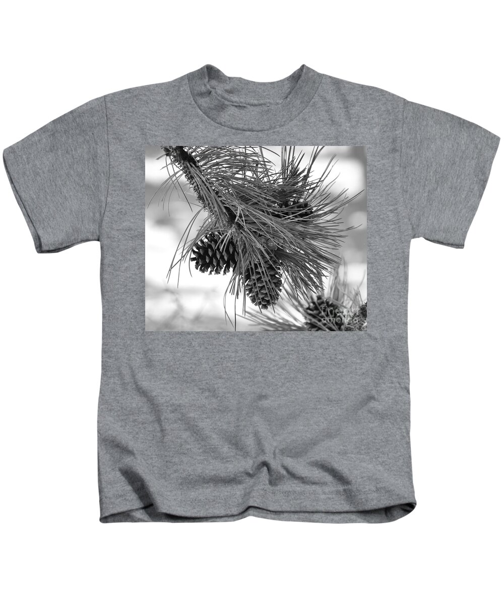 Pine Cones Kids T-Shirt featuring the photograph Pine Cones by Dorrene BrownButterfield