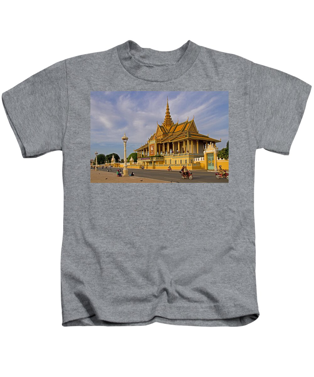 Asia Kids T-Shirt featuring the photograph Royal Palace by David Freuthal