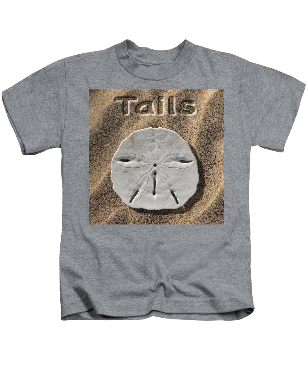 Sand Dollar Kids T-Shirt featuring the photograph Sand Dollar Tails by Mike McGlothlen