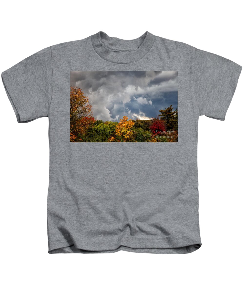 Foliage Kids T-Shirt featuring the photograph Storms Coming by Ronald Lutz