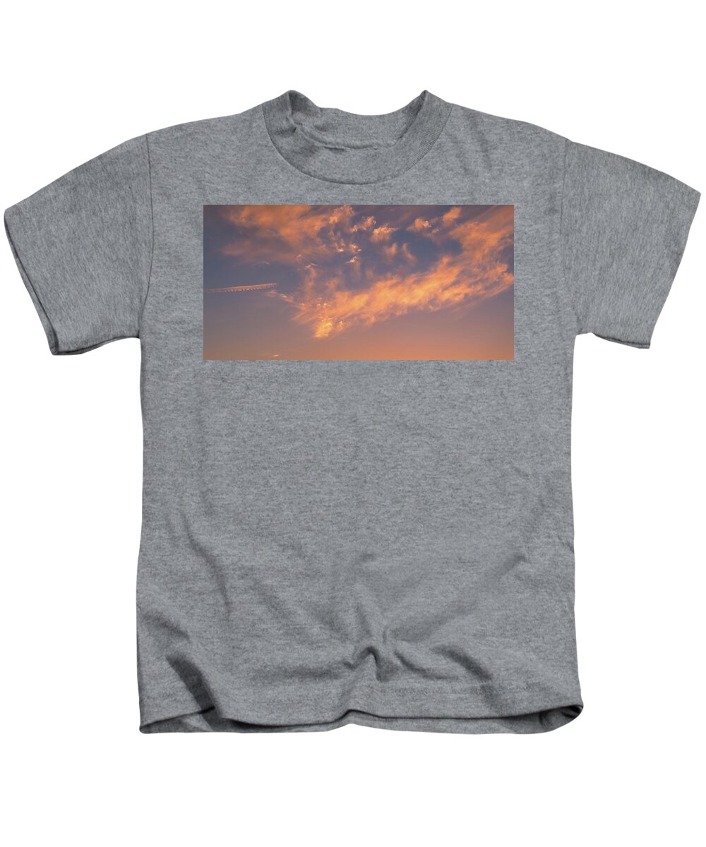 Landscape Kids T-Shirt featuring the photograph Sunset over the Moscow River by Michael Goyberg
