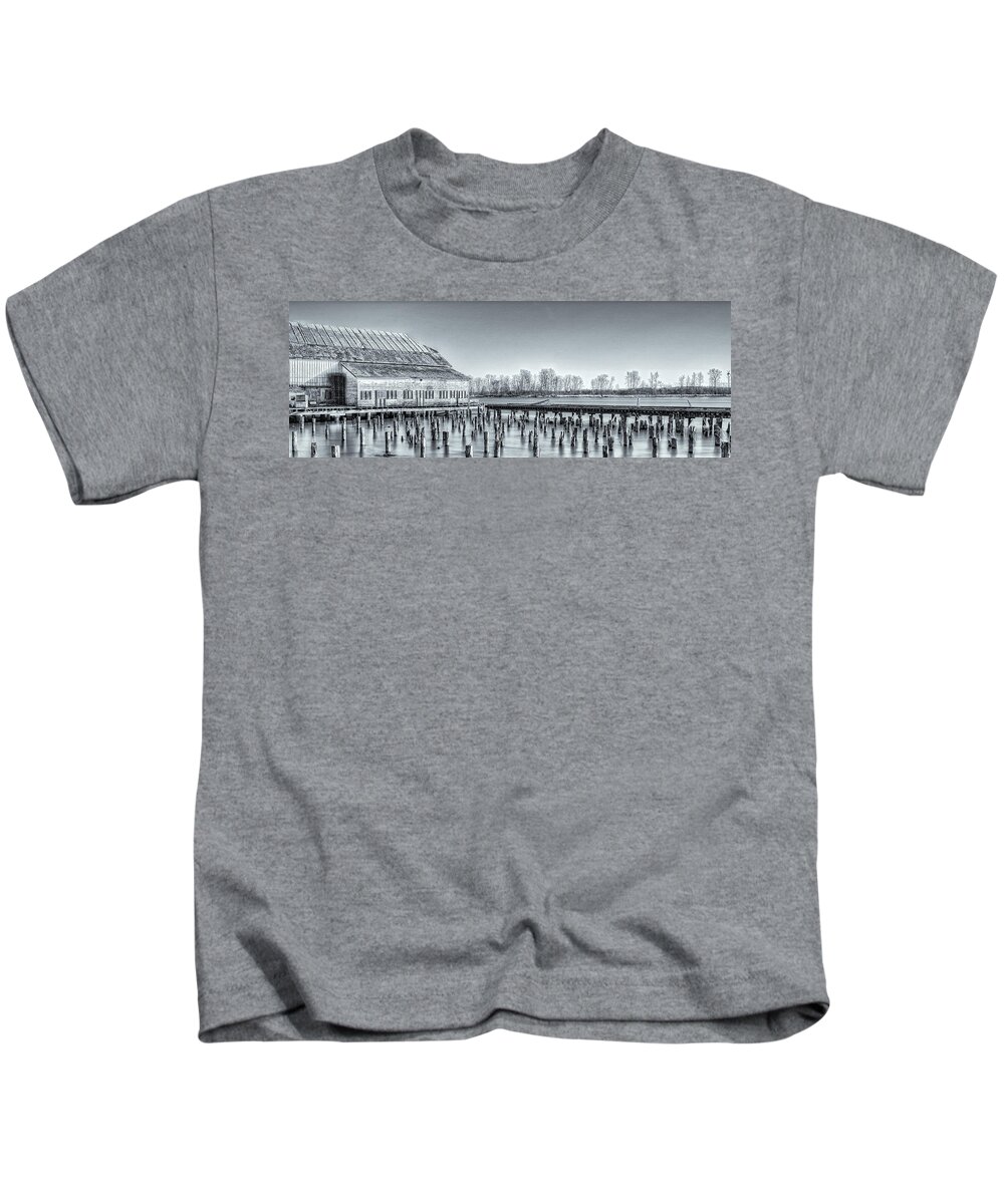 Canada Kids T-Shirt featuring the photograph This is British Columbia No.61 - Stevestons Old Cannery by Paul W Sharpe Aka Wizard of Wonders