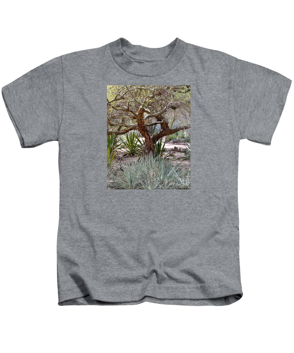 Tree Kids T-Shirt featuring the photograph Tree and Yucca by Rebecca Margraf