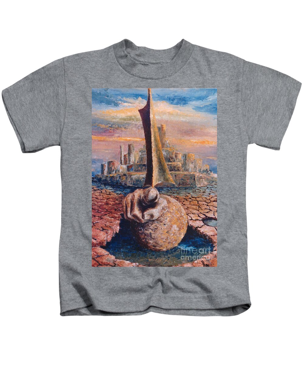 You Kids T-Shirt featuring the painting You by Eva-Maria Di Bella