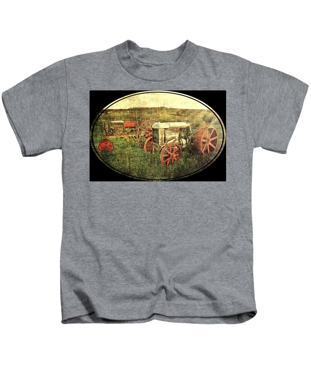 1923 Fordson Tractor Kids T-Shirt featuring the photograph Vintage 1923 Fordson Tractors by Mark Allen