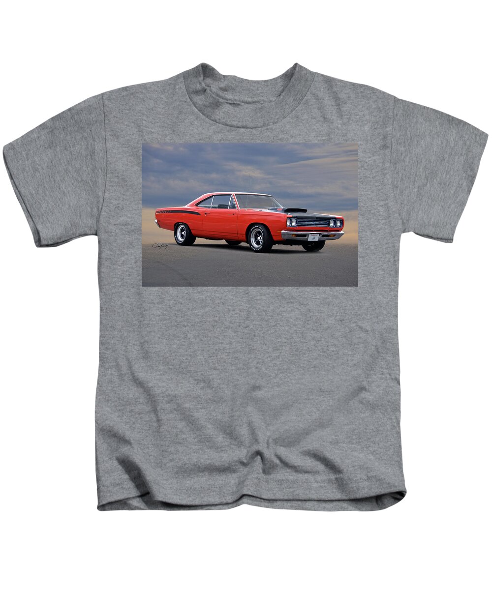 Automobile Kids T-Shirt featuring the photograph 1969 Plymouth Roadrunner by Dave Koontz