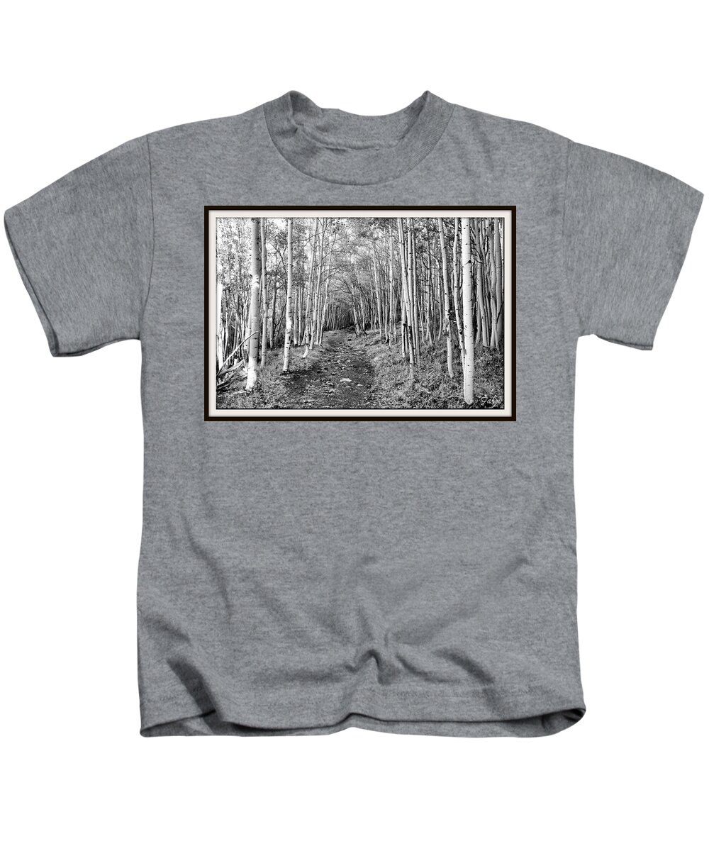 Aspen Kids T-Shirt featuring the photograph Aspen Forest #1 by Farol Tomson