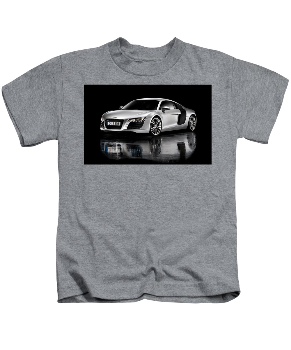 Audi R8 Kids T-Shirt featuring the photograph Audi R8 #1 by Jackie Russo
