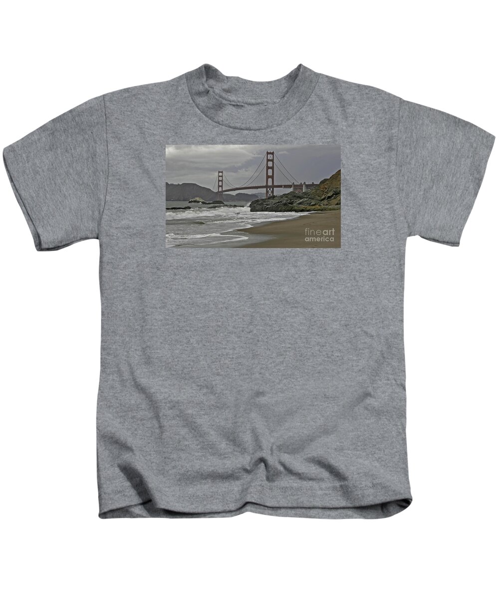 Golden Gate Bridge Kids T-Shirt featuring the photograph Golden Gate Study #1 by Joyce Creswell
