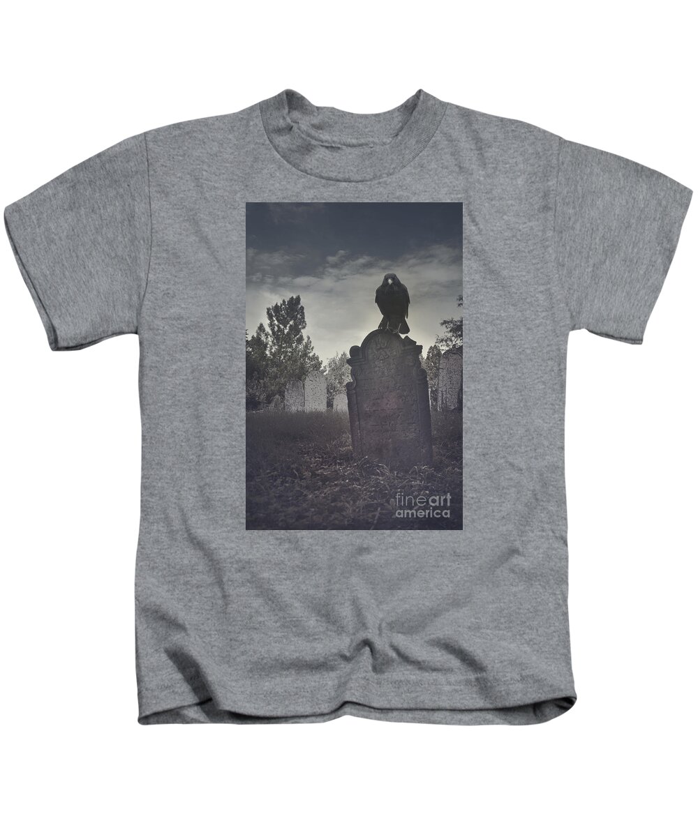 Graveyard Kids T-Shirt featuring the photograph Graveyard by Jelena Jovanovic