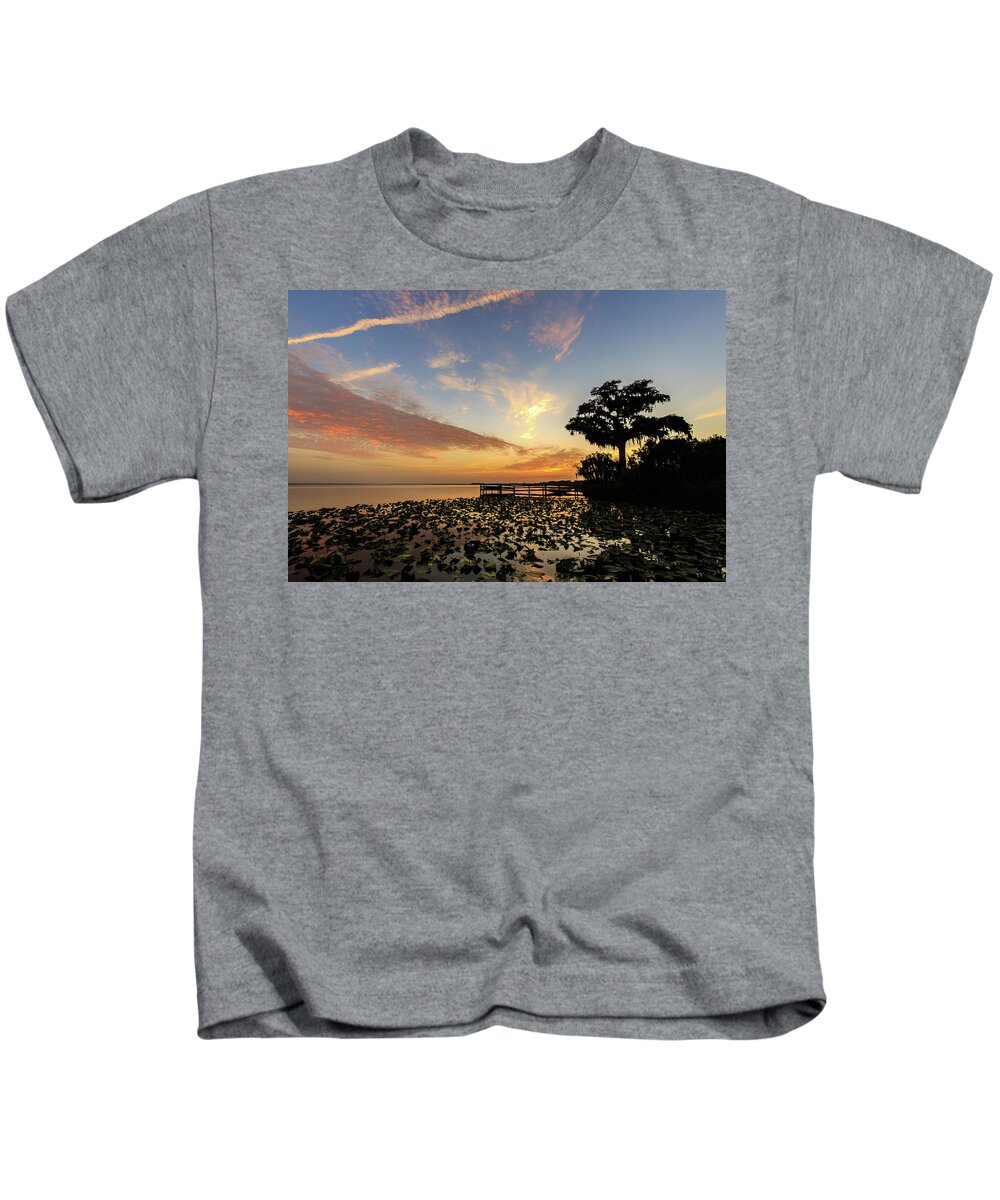 Florida Kids T-Shirt featuring the photograph Lake Sunrise #1 by Stefan Mazzola