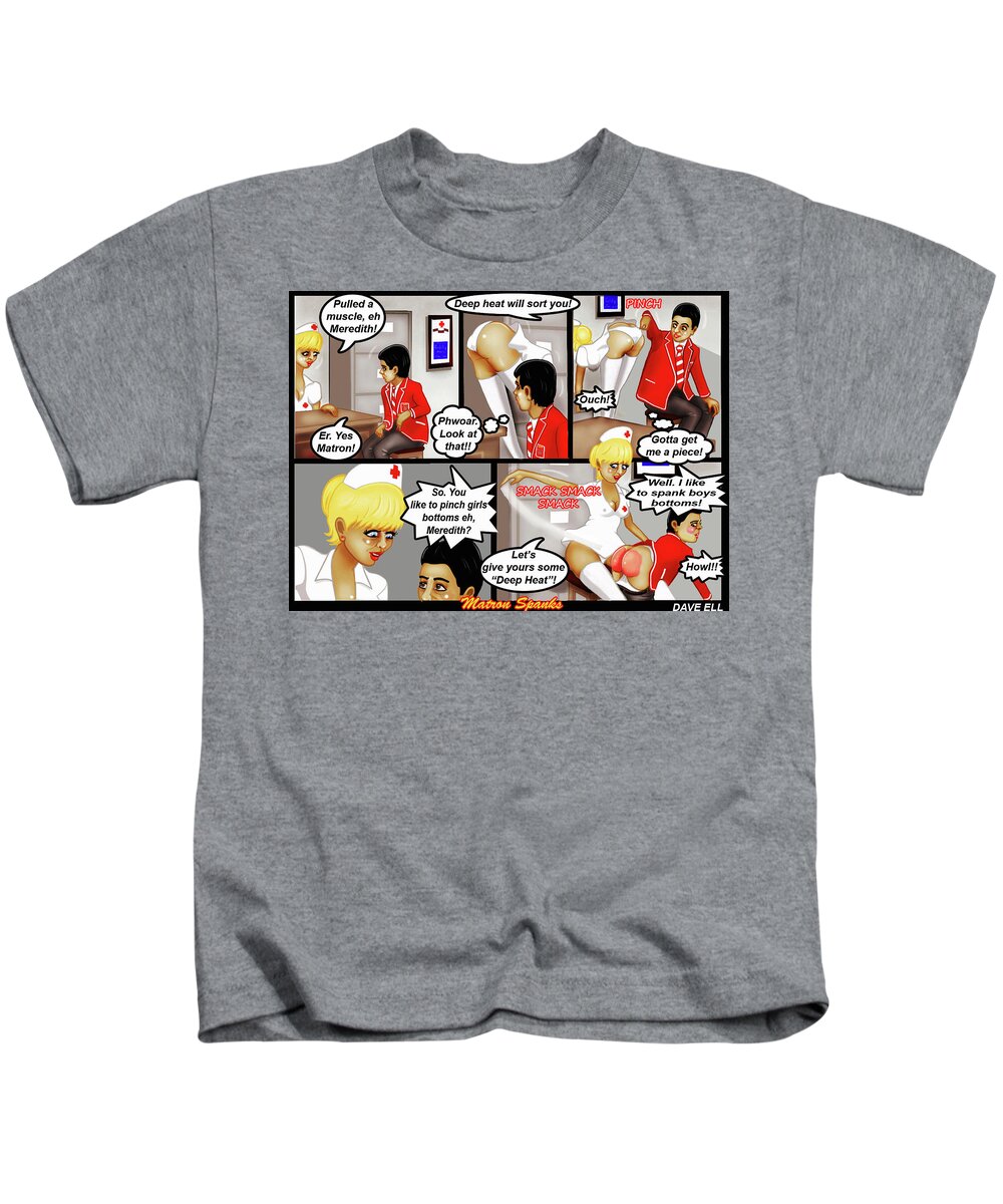 Matron Spanks #1 Kids T-Shirt by Dave Ell - Pixels