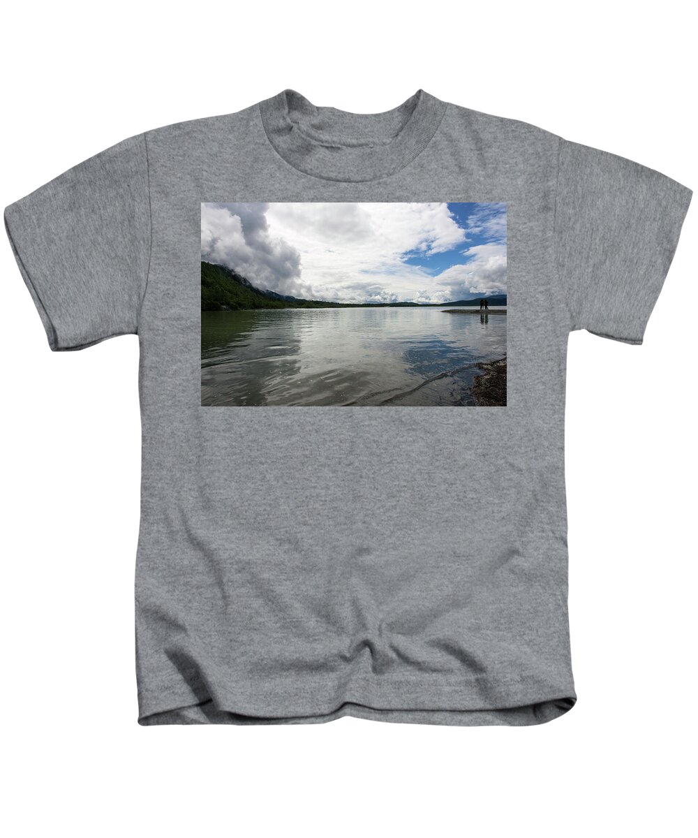 Mendenhall Lake Kids T-Shirt featuring the photograph Mendenhall Lake #1 by Anthony Jones