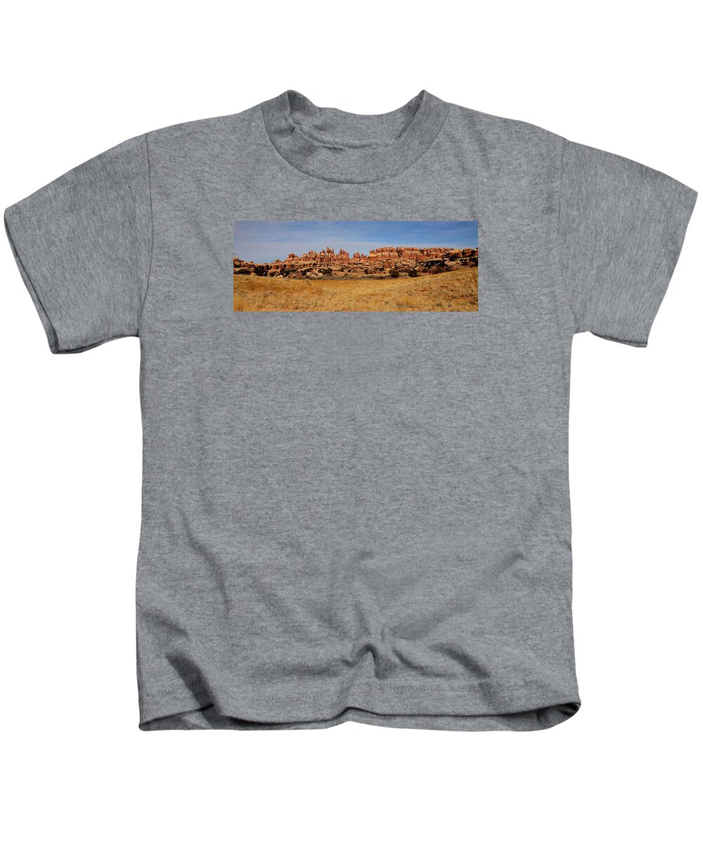 Canyonlands Kids T-Shirt featuring the photograph Needles at Canyonlands #1 by Tranquil Light Photography