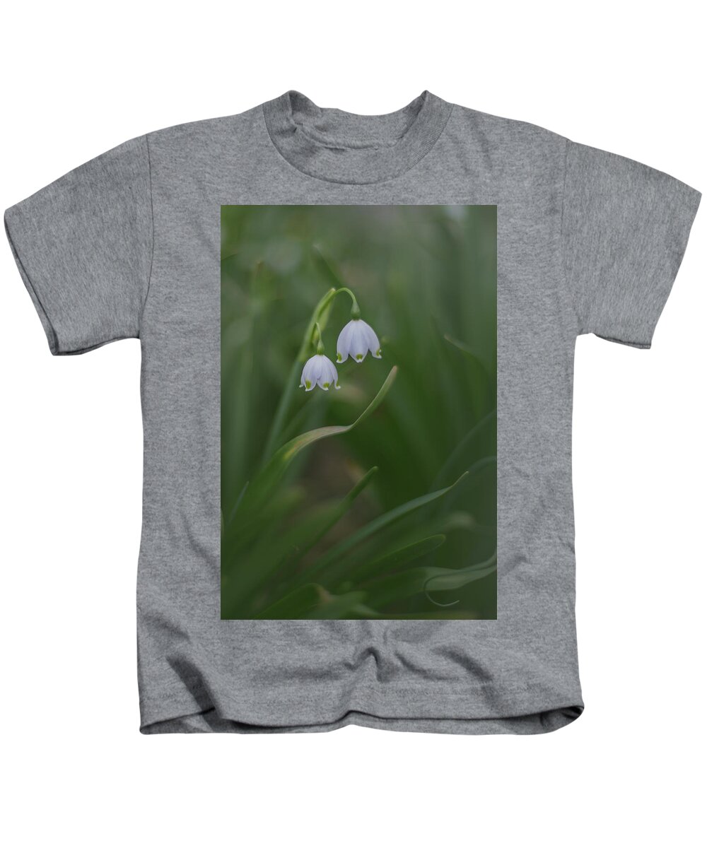 White Flowers Kids T-Shirt featuring the photograph New Beginnings #1 by Elvira Pinkhas