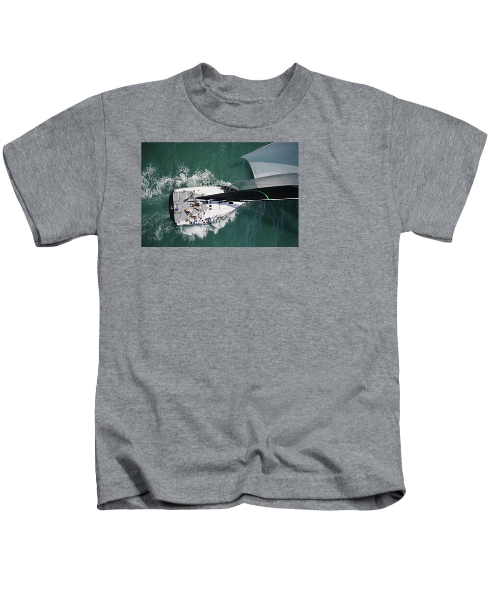 Sail Kids T-Shirt featuring the photograph On High #9 by Steven Lapkin