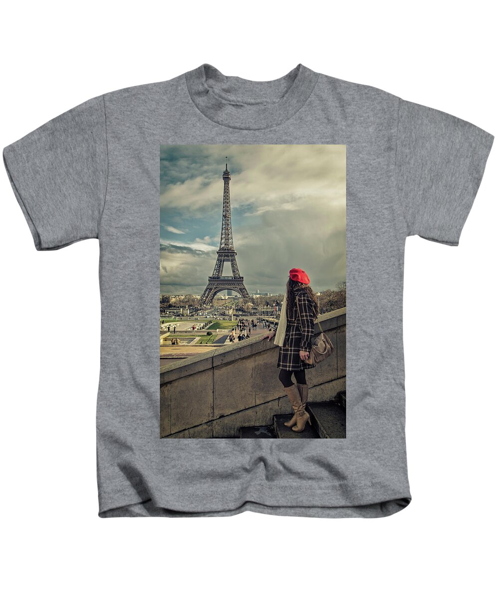 Paris Kids T-Shirt featuring the photograph Parisien #2 by Pablo Lopez