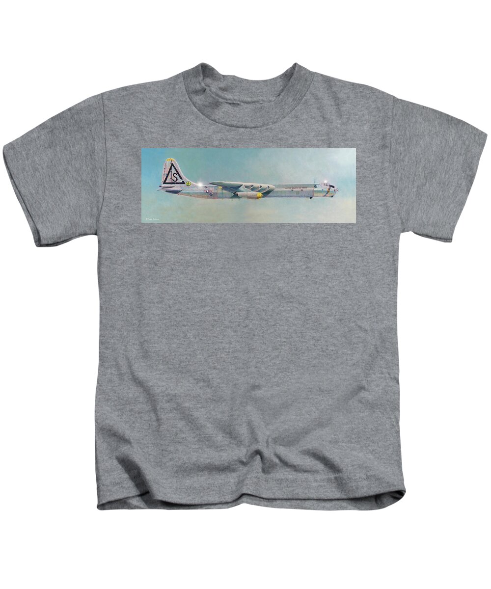 Aviation Kids T-Shirt featuring the painting Peacemaker #2 by Douglas Castleman