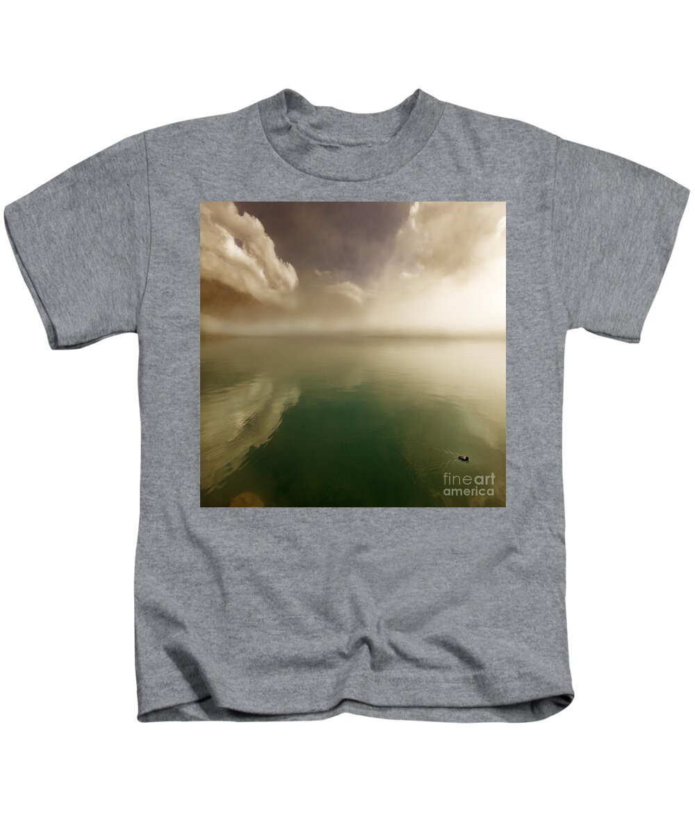  Kids T-Shirt featuring the photograph Silent Lake #1 by Ang El