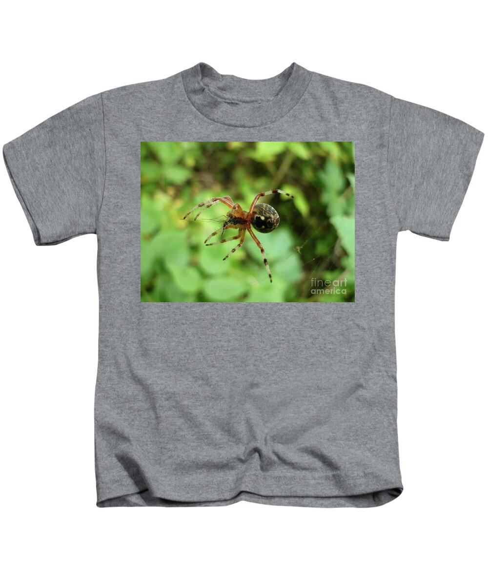 Spider Kids T-Shirt featuring the painting Spider by 'REA' Gallery