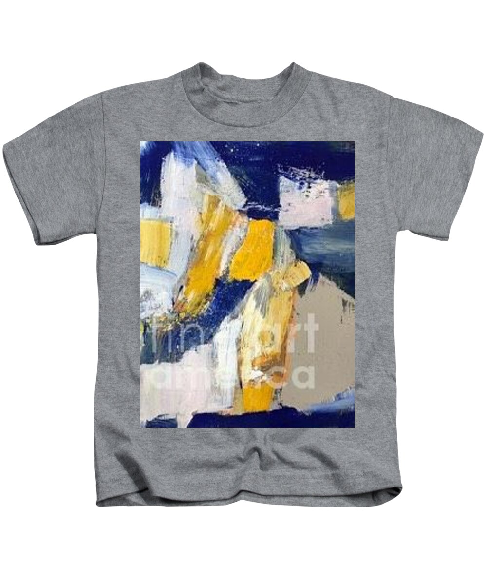 Time And Space Kids T-Shirt featuring the painting Untitled #1 by Fereshteh Stoecklein