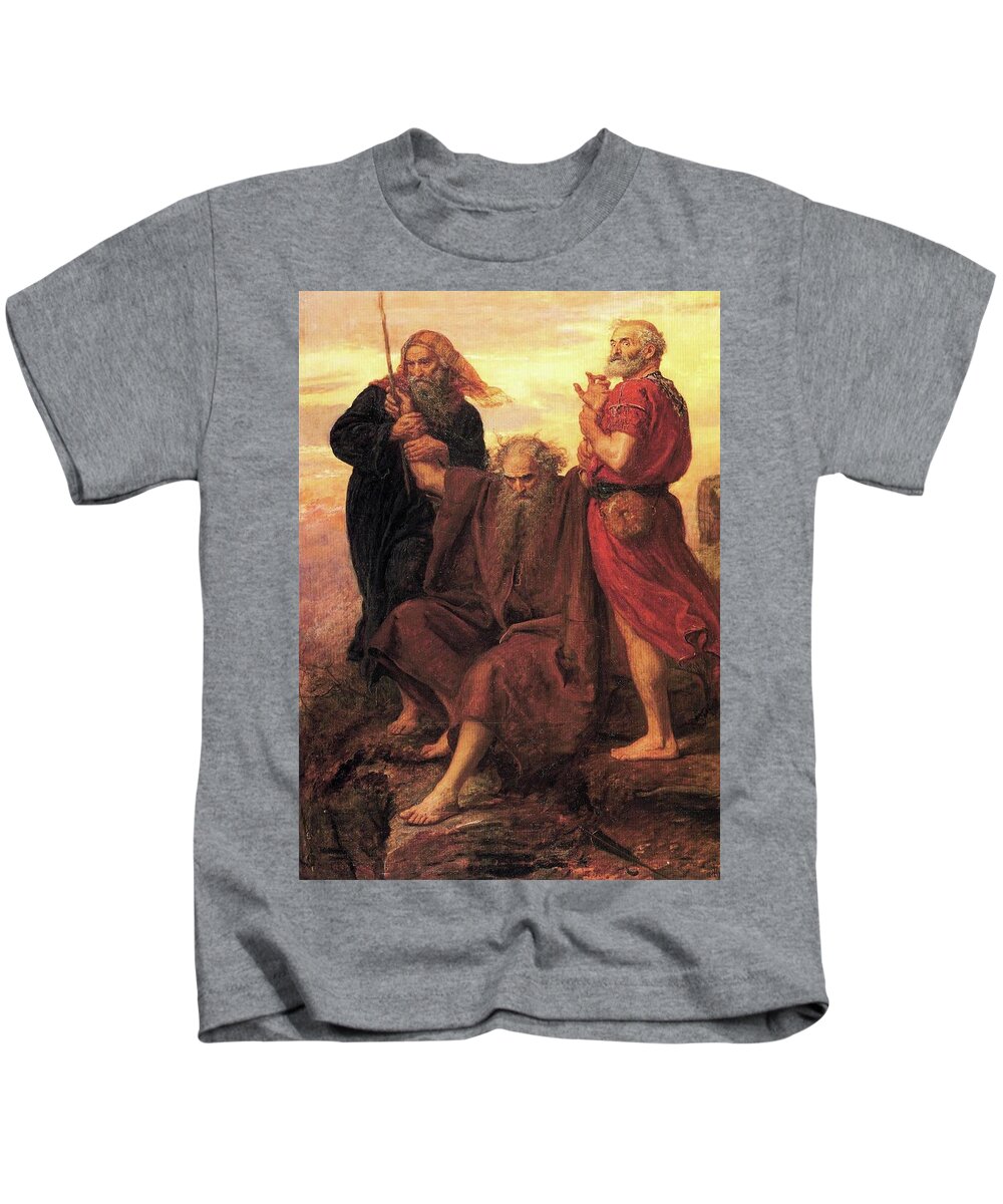 Ohn Everett Millais Kids T-Shirt featuring the painting Victory O Lord #1 by John Everett Millais
