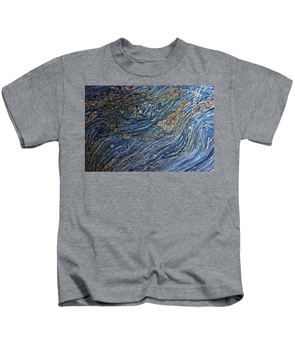 Wood Grain On Rock Kids T-Shirt featuring the photograph Wood Grain on Rock #3 by Doolittle Photography and Art