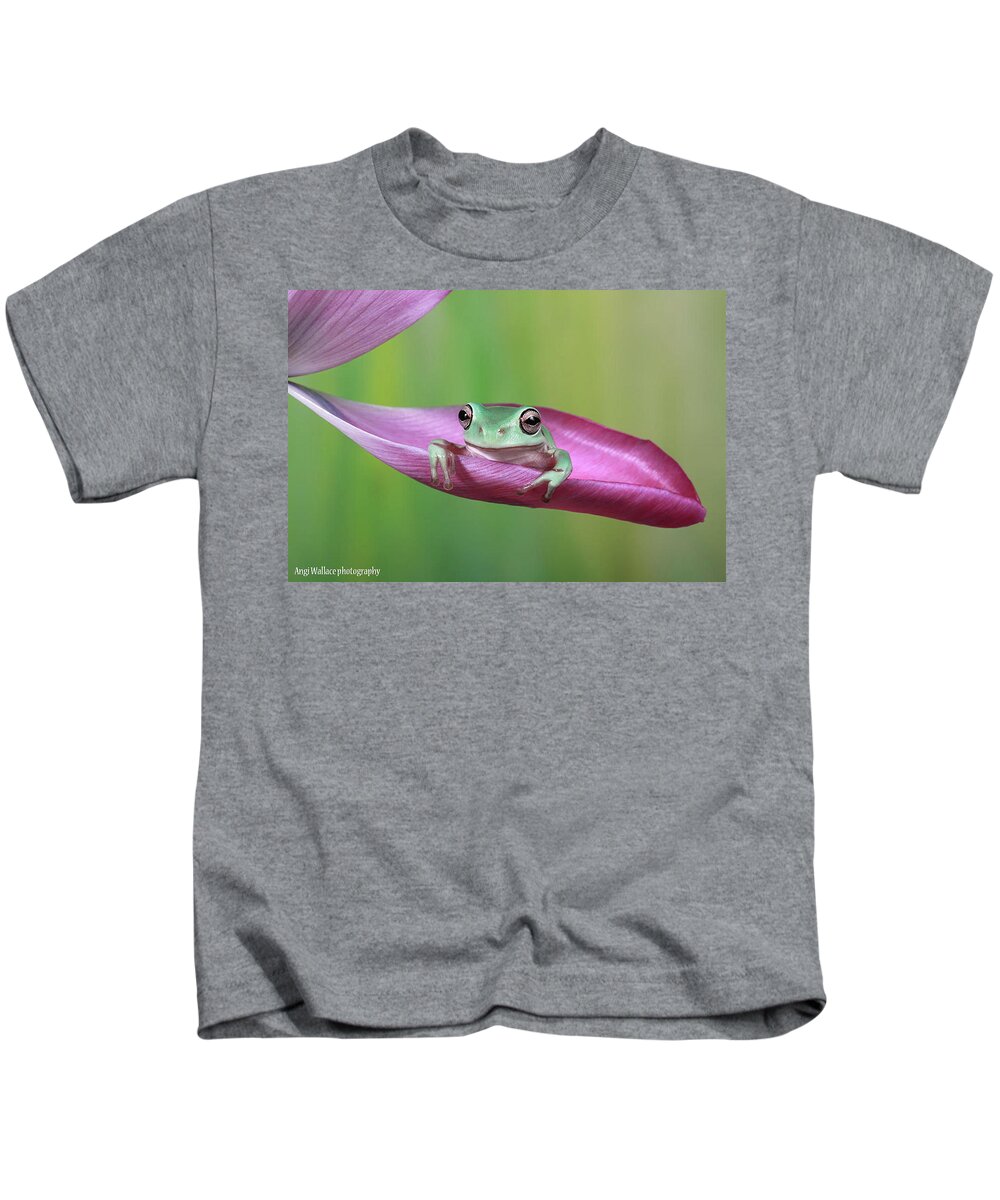 Frog Kids T-Shirt featuring the photograph Frog #14 by Mariel Mcmeeking