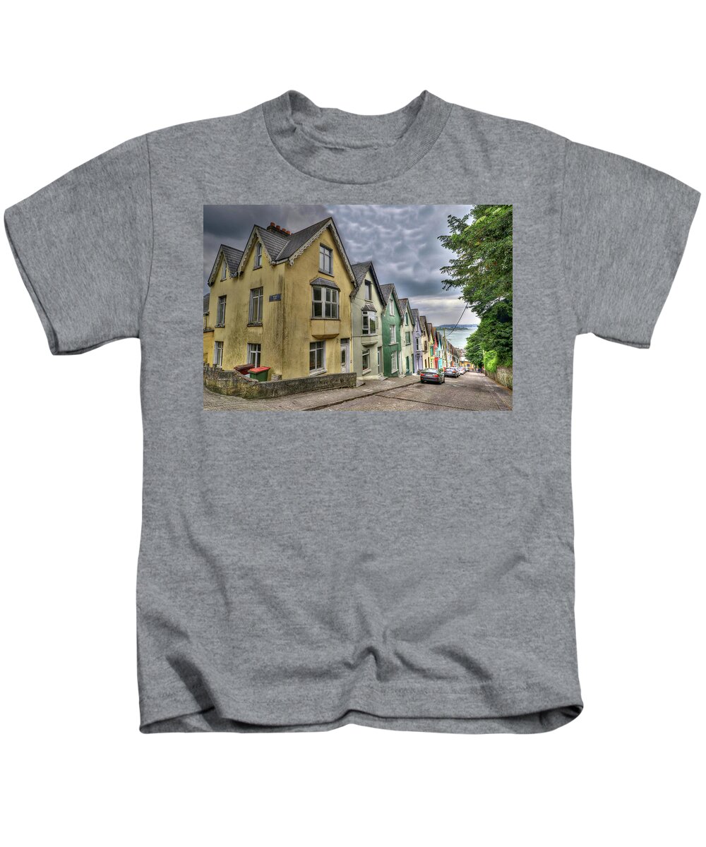 Cobh Munster Province Republic Of Ireland ‘deck Of Cards’ (23 Houses) Kids T-Shirt featuring the photograph Cobh Munster Province Republic of Ireland by Paul James Bannerman