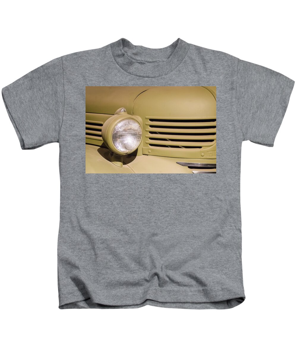 Car Kids T-Shirt featuring the photograph 1940 Officers Command Car by Gary Slawsky