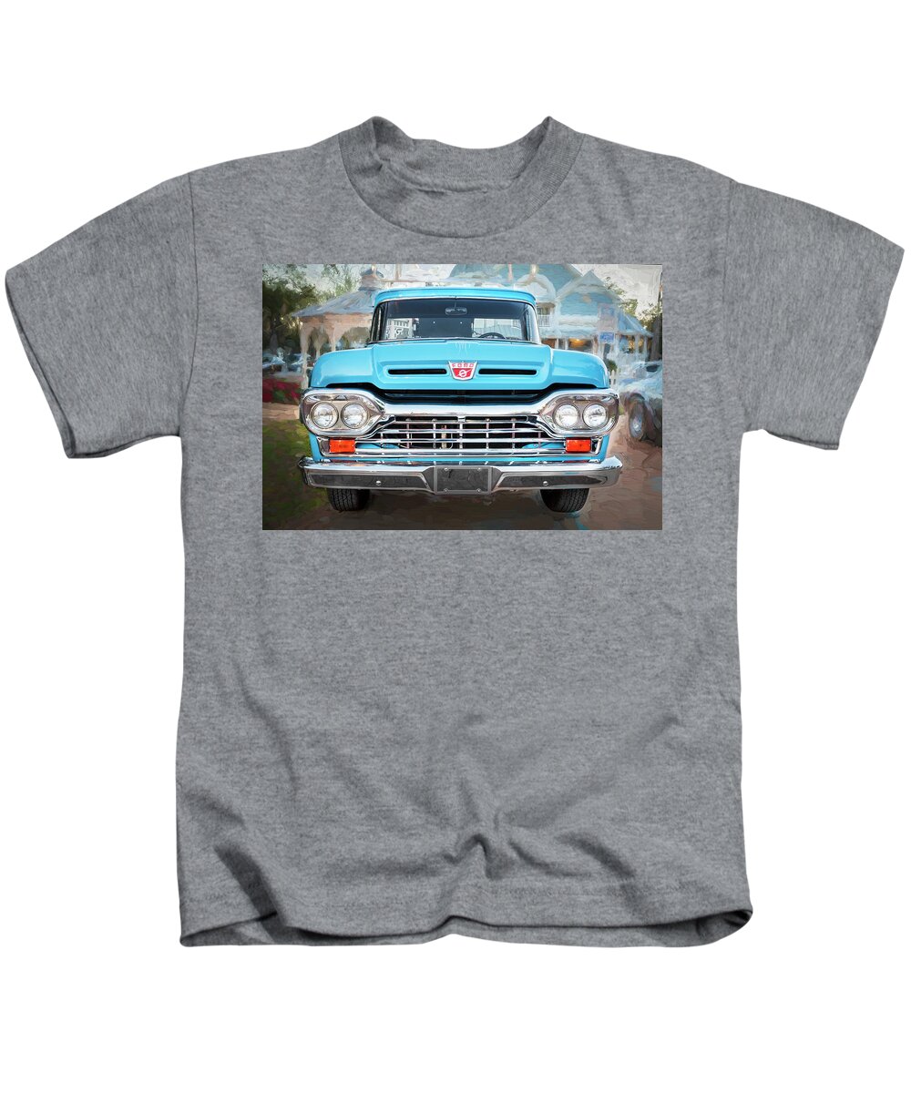1960 Ford Kids T-Shirt featuring the photograph 1960 Ford F100 Pick Up Truck by Rich Franco