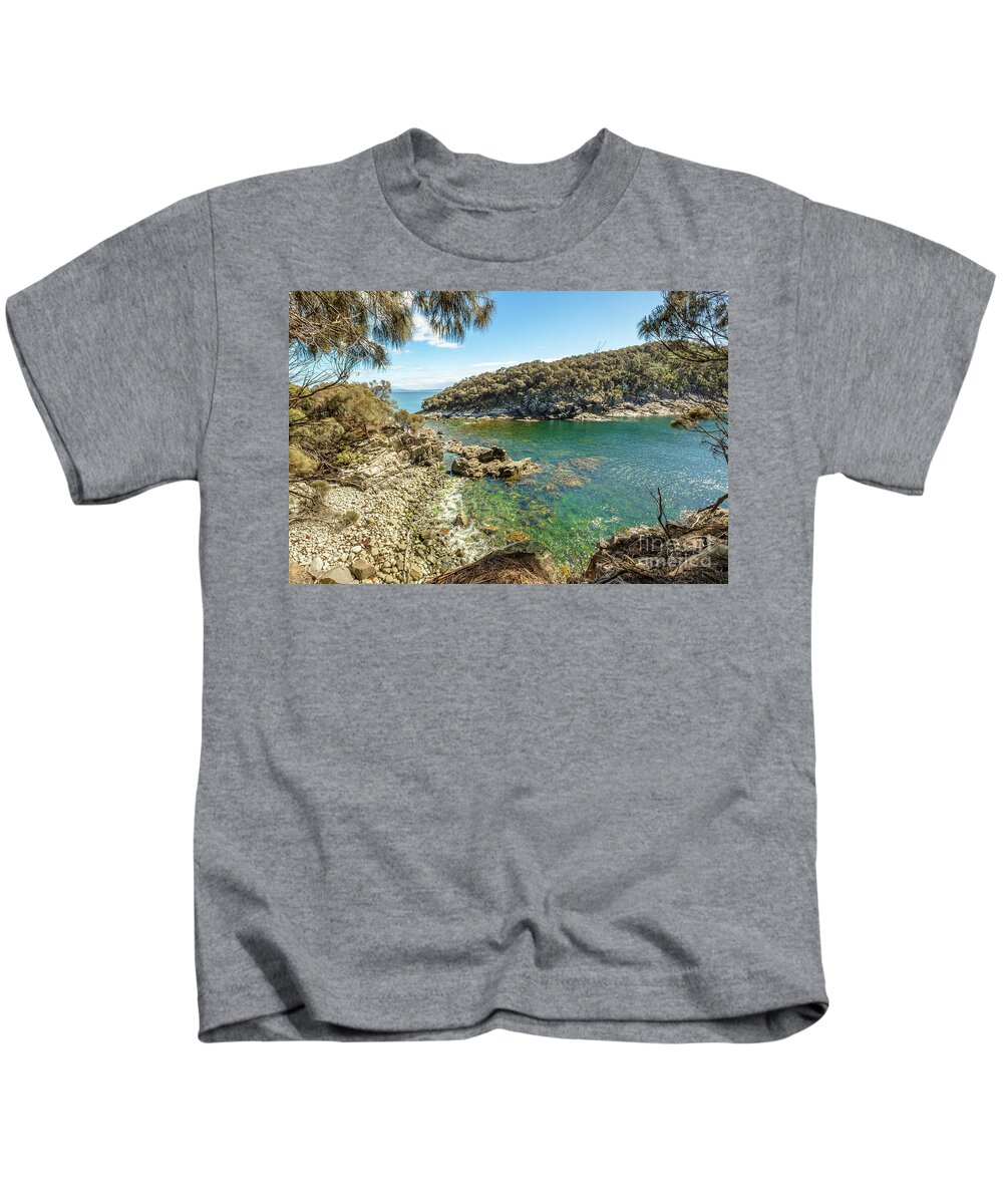 Australian Kids T-Shirt featuring the photograph Bruny Island Tasmania #2 by Benny Marty